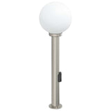 Bollard Light with Outlet 80 cm Stainless Steel IP44 4006103