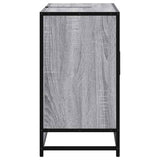 Bathroom Sink Cabinet Grey Sonoma 80x33x60 cm Engineered Wood 849292