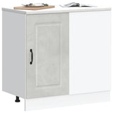 Kitchen Base Cabinet Kalmar Concrete Grey Engineered Wood 854322