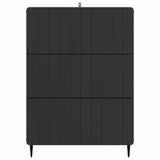 Drawer Cabinet Black 66 x 34.5 x 92 cm Engineered Wood 894376