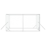 Outdoor Dog Kennel Silver 4x4x2 m Galvanised Steel 3190455