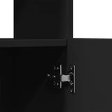 Highboard Black 92x33x180 cm Engineered Wood 3309619