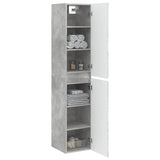 Wall-mounted Bathroom Cabinet Concrete Grey 33 x 34.5 x 160 cm 890645