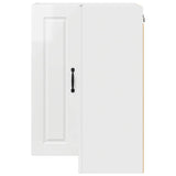 Wall Corner Cabinet PORTO High Gloss White 57 x 57 x 80 cm 885429