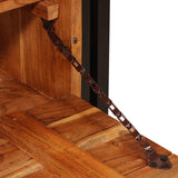 Shoe Cabinet with Door Brown 90 x 38 x 45 cm Solid Acacia Wood 4016723