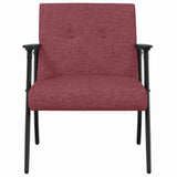 Armchair Wine Red 59 x 75 x 78 cm Fabric 42017693