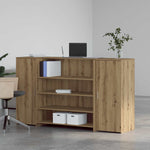 Reception Desk Artisan Oak 180x50x103.5 cm Engineered Wood 3324177