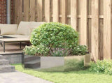 Planter Silver 120 x 120 x 35 cm Galvanised Steel 883729