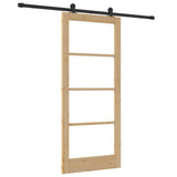 Sliding Door ORKDAL Natural and Black 86 x 198.5 cm 3332031