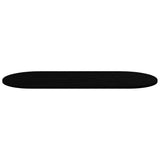 Table Top Dark Brown 140x60x2 cm Solid Wood Oak Oval 4009080