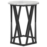 ZNTS Side Tables 2 pcs Grey Sonoma Engineered Wood 868264