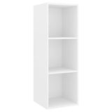 ZNTS Wall-mounted TV Cabinet White 37x37x107 cm Engineered Wood 805480