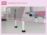 32" Foldable Dog Grooming Table Pet Drying Beauty Table Adjustable Fixed Arm Rubber Top, Pink T3398P376423