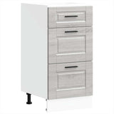 ZNTS Kitchen Base Cabinet Porto Grey Sonoma Engineered Wood 854226