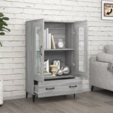 Highboard Grey Sonoma 70x31x115 cm Engineered Wood 817481