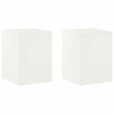 Plant Stand 2 pcs White 30 x 30 x 40 cm Steel 8012463