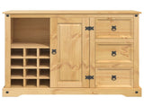 Kitchen Storage Honey Wax 112 x 70 x 91.5 cm Solid-Pine 42033378