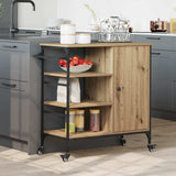 Kitchen Trolley Artisan Oak 87.5 x 39 x 84.5 cm Engineered Wood 871664