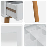 Dressing Table Set FAUSKE 2 pcs White 100 x 50 x 143 cm 3438575