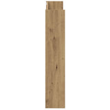 Wall Shoe Cabinet Artisan Oak 80x18x90 cm Engineered Wood 856545