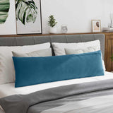 Sofa Pillows 2 pcs Blue 145 x 40 cm Corduroy Fabric 42013841