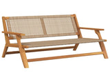 Garden Furniture Beige 122 x 78 x 73 cm Solid Acacia Wood 367821