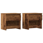 ZNTS Bedside Cabinets 2 pcs Old Wood 40x30x39 cm Engineered Wood 856407