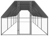 Outdoor Chicken Cage 2x10x2 m Galvanised Steel 3154374