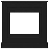 Fireplace Surround Black Oak 90x30x90 cm Engineered Wood 865984