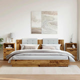 Bedside Cabinets 2 pcs Old Wood 40x36x65 cm Engineered Wood 856845