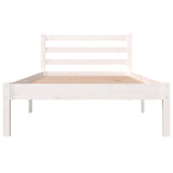 Bed Frame without Mattress 90x190cm White Single 810396