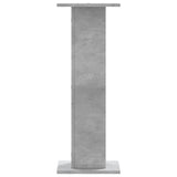 Speaker Stands 2 pcs Concrete Grey 30x30x80 cm Engineered Wood 852666