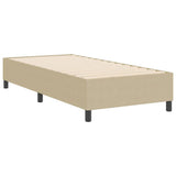 Platform Bed Frame Grey Green 90 x 190 cm Fabric 3337386
