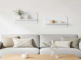 Wall Shelf 2 pcs High Gloss White 60 x 13.5 x 37.5 cm 8014945