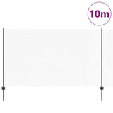 Welded Wire Fence 10 x 1.4 m PVC-Coated Steel Grey Mesh 3336829