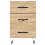 ZNTS Bedside Cabinet Sonoma Oak 40x40x66 cm Engineered Wood 827655