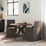 Dining Chairs with Wheels 2 pcs Dark grey 57 x 67 x 95 cm Linen 42017902