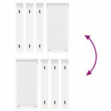 Wall-Mounted Coat Rack White 84 x 10 x 80 cm Engineered wood 874491