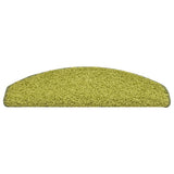 Stair Mats 15 pcs 65x21x4 cm Green Half Round Large 322383