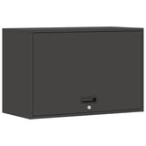 Wall Cabinet for Garage with Gas-lift Door Black 883264