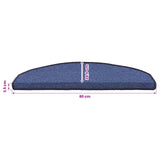 Self-adhesive Stair Mats 15 pcs Blue 80 x 24.5 x 3.5 cm 42038642