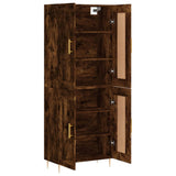 Highboard Smoked Oak 69,5x34x180 cm Engineered Wood 3199678