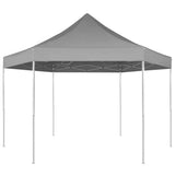 Hexagonal Pop-Up Foldable Marquee Grey 3.6x3.1 m 42108