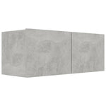 8 Piece TV Cabinet Set Concrete Grey Engineered Wood 3079089
