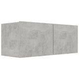 4 Piece TV Cabinet Set Concrete Grey Engineered Wood 3079130