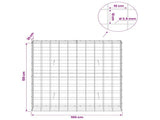 Gabion with 3.5 mm Wire and 10x10 cm Mesh 100x30x100 cm 3463196
