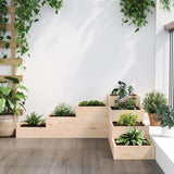 Garden Planter 4-Tier 106x104.5x36 cm Solid Wood Pine 825324