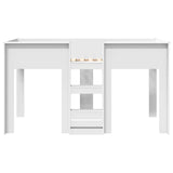 Bunk Bed for Kids White 75 x 190 cm Engineered wood 3410467