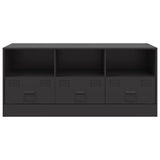 TV Cabinet Black 99x39x44 cm Steel 841733