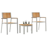 Garden Dining Set 3 pcs Brown 3334846